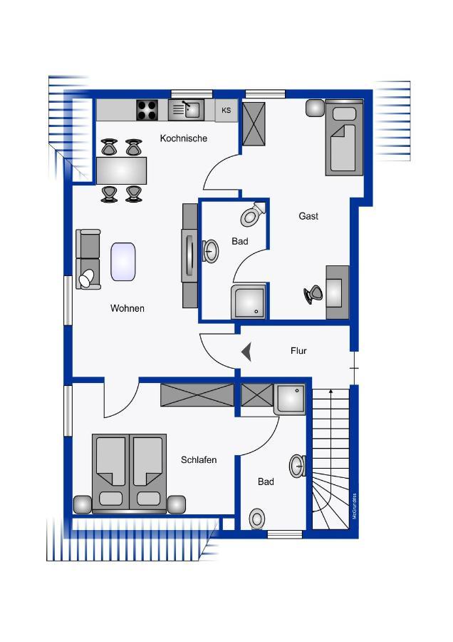 Ferienwohnung Klintum Oldsum Esterno foto